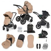 ICKLE BUBBA Stomp Luxe Premium i-Size Travel System -Desert/Black/Black